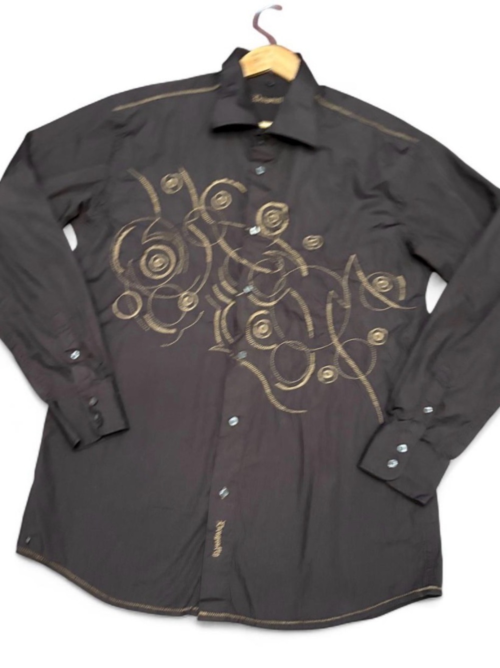 Vintage Y2K Dragonfly Embroidered Shirt XXL